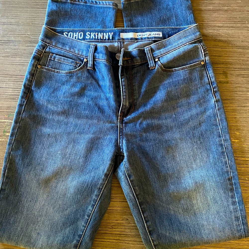 DKNY denim jeans, Soho Skinny size 6. Gently used.